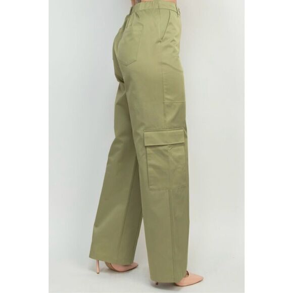 Olive cargo pants - Picture 2 of 6
